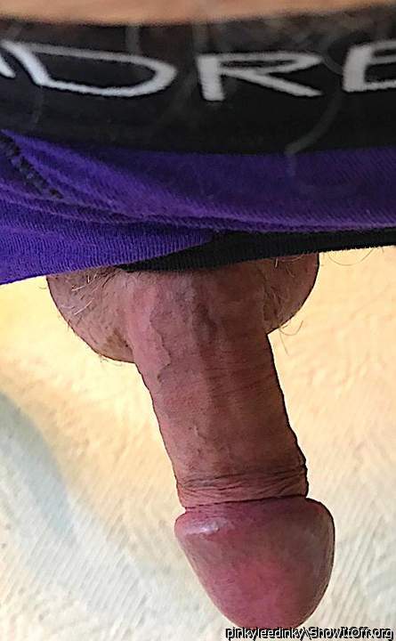 Peeking Out From Purple Undies.