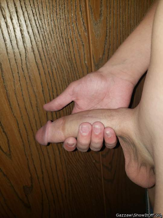 Hold it while I get on my knees and open my mouth!      