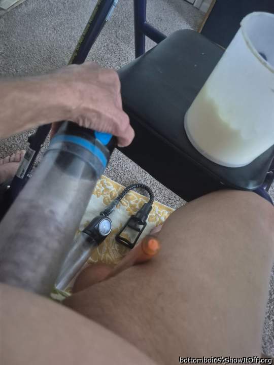 My pumped up cock