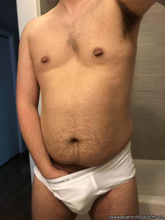 showing off in my tighty whities