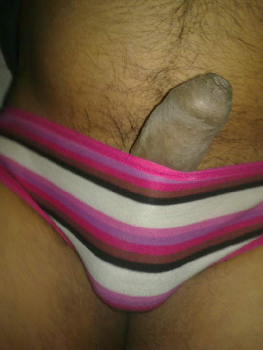 Sexy! I love uncut cock and panties 