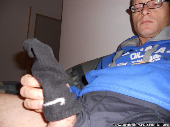 Ich beim Schweisocken Wixen