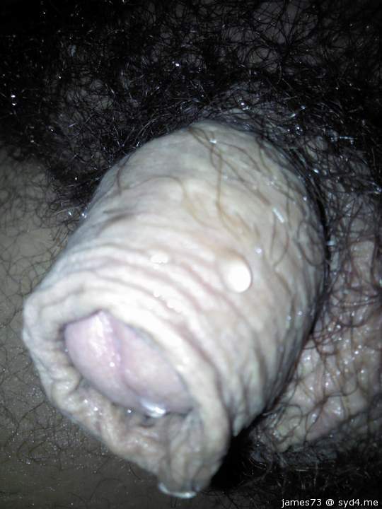 Dripping wet after a shower