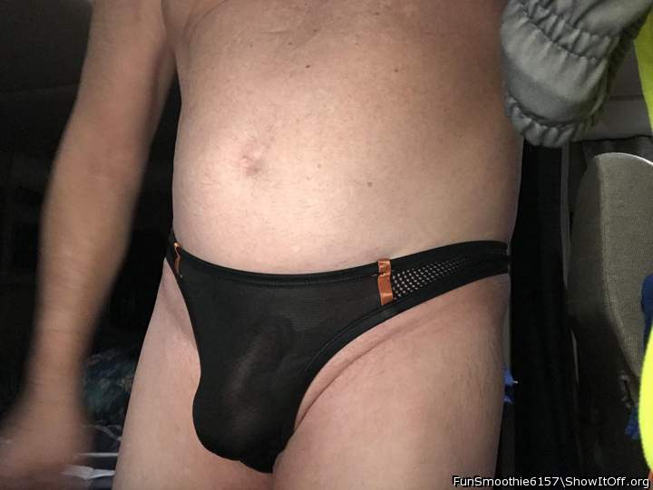 Hot cock in black panties