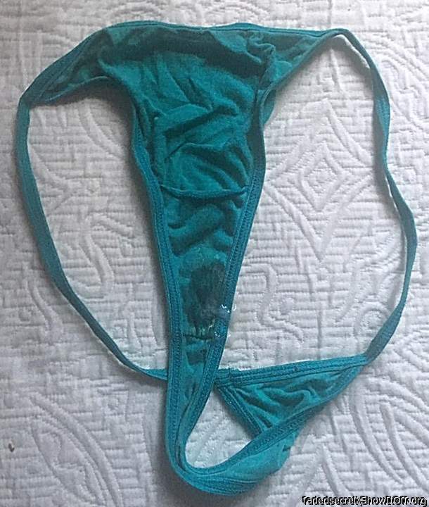 My cum on her clean panties