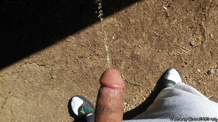 my water was off so i had to go in the back of the house this morning bad.
