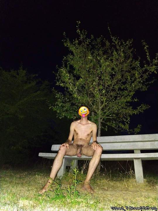 Naked outside