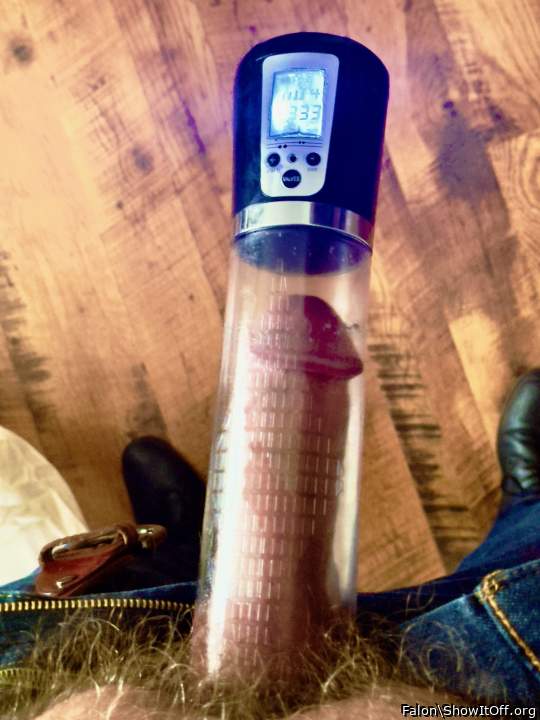 Pumping my fat cock