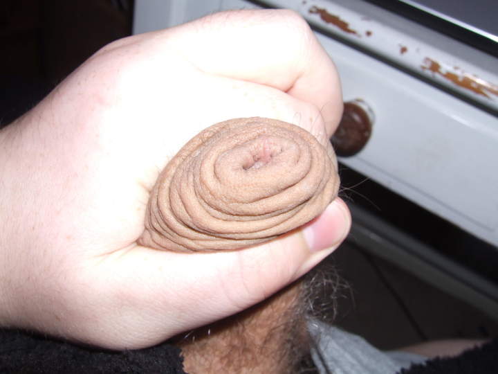 Scrunched up