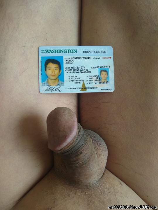 Shinji Kondo Driver license
