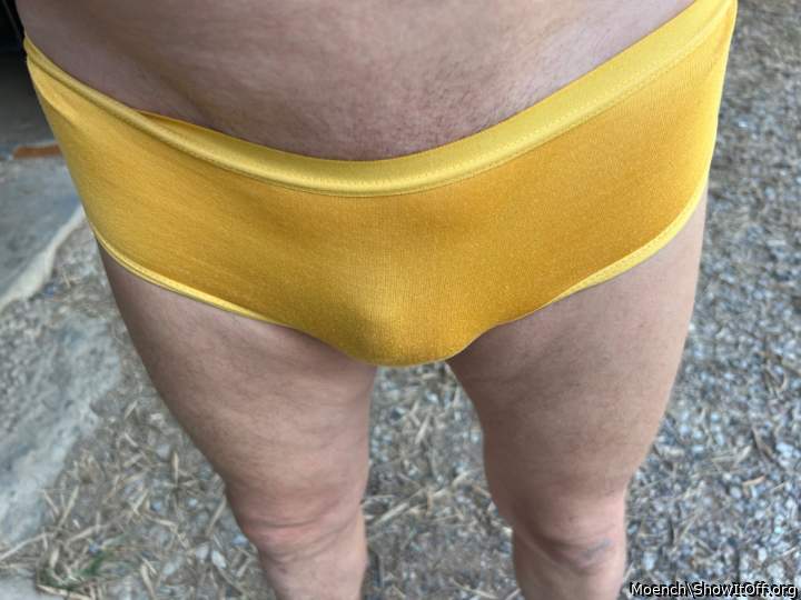 Trying my wife’s panties