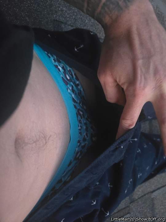 Pretty sure my neighbor sees me on the roof in my panties lol