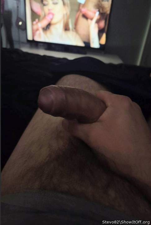 Masturbating to porn
