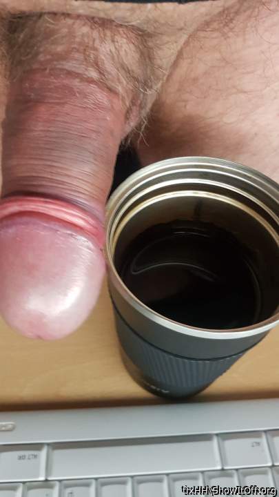 Nothing better than coffee with cum!!!!!  