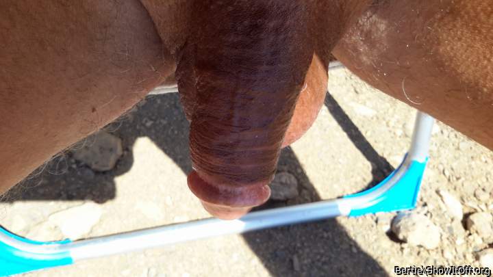 Outdoors tanning.