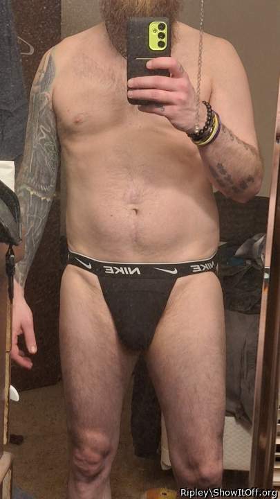Gf found out she might have a jockstrap kink