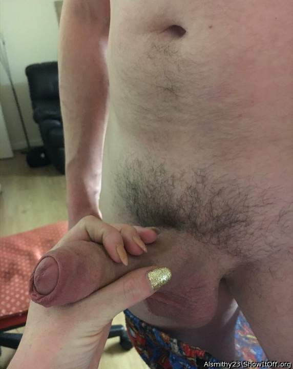 That's a nice big handful for her 
