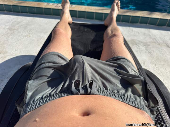 Getting too excited out at the hotel pool…