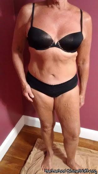 The bra comes off next.
