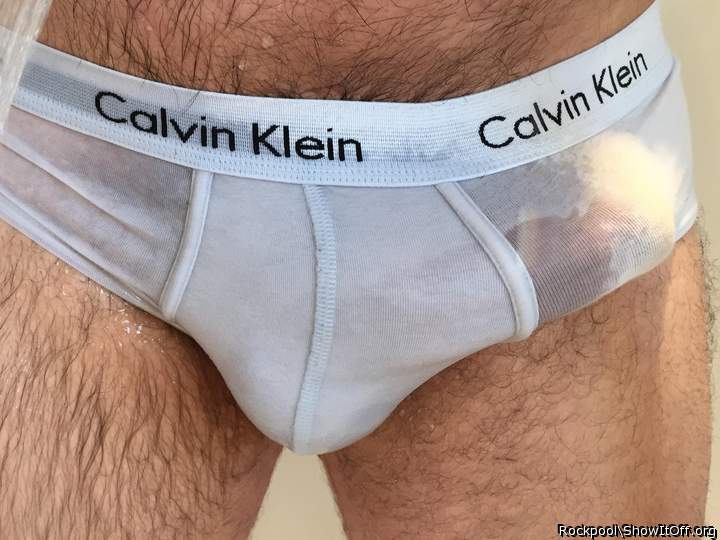 SENSATIONAL BULGE, HOT TIGHT SEXY WHITE BRIEFS    