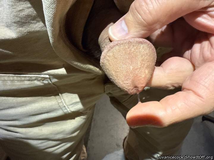 I'd love to lick that up taste your delicious precum.      