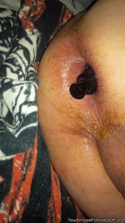 my lube bottle up my ass!!