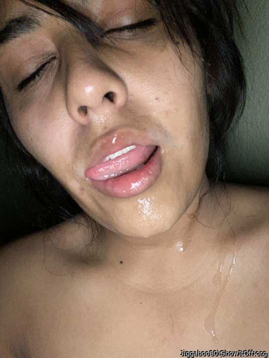 My cum on my wifes face