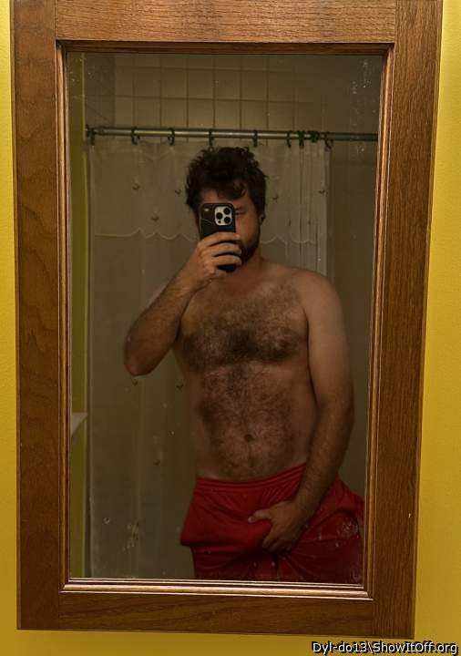 Pre shower bulge show