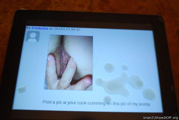 cum on ipad