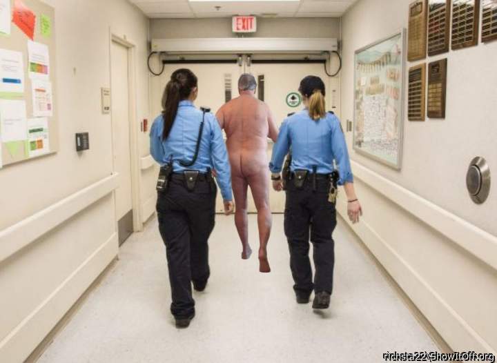 At the police station
