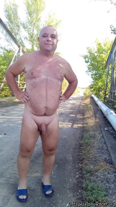 I like to go outside naked