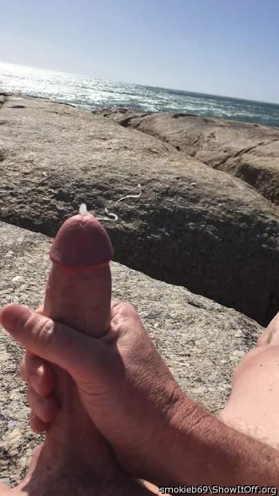cumming at the beach