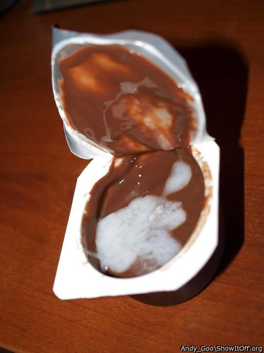 Cum on choco pudding