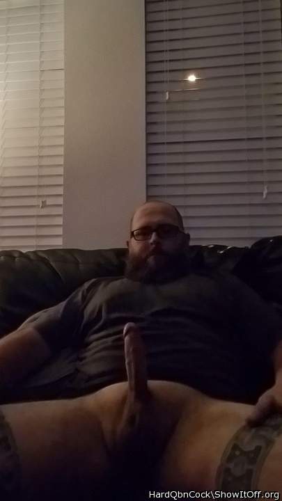 Hard and in need of release.