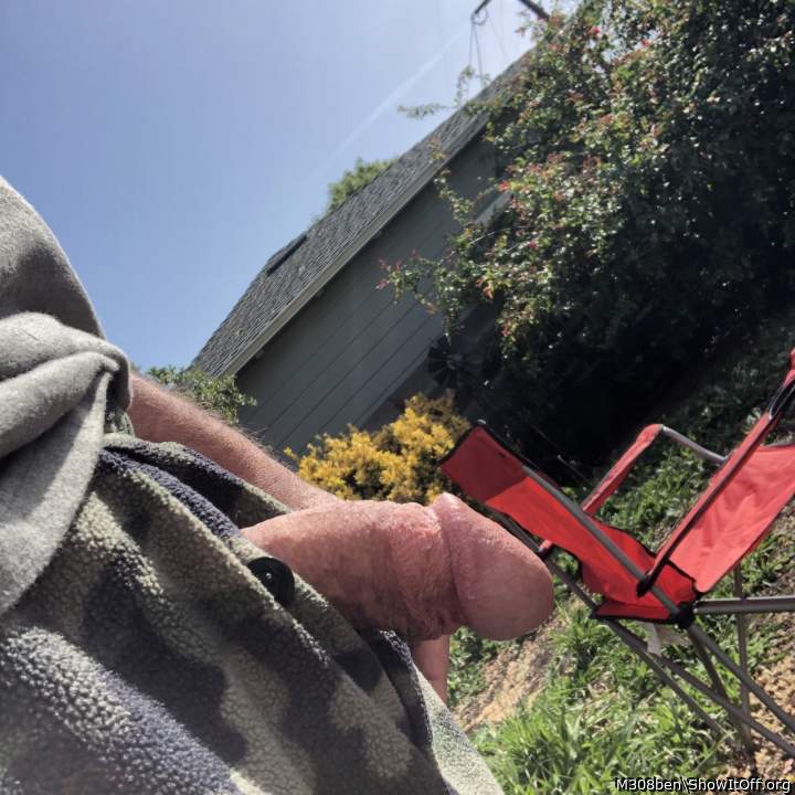 I love poking my cock out