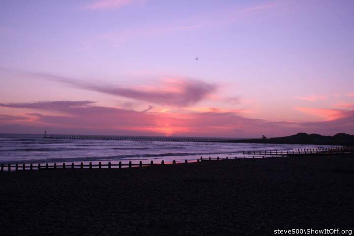 Gorgeous colors setting or rising