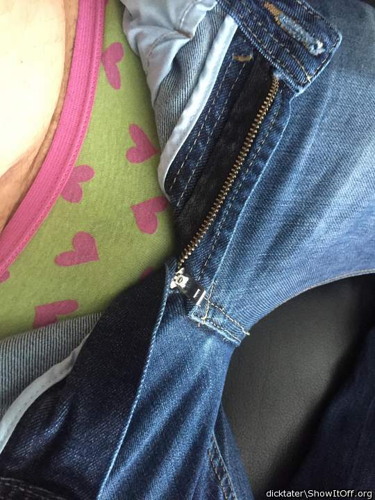 So hot panties under jeans