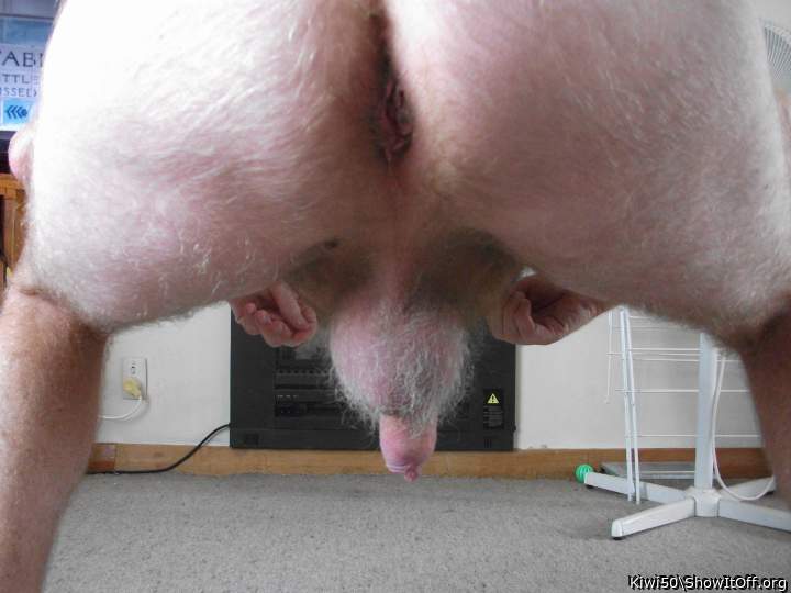 Bent over and ready