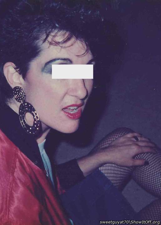 My wife dolled up for halloween