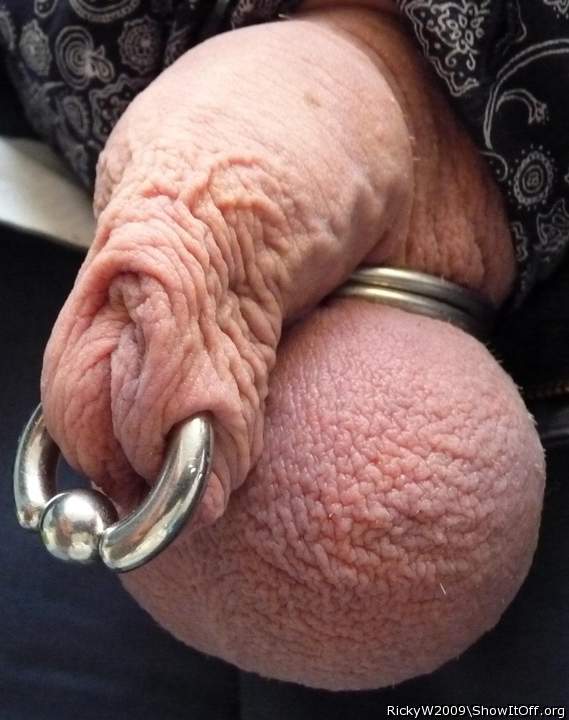Got my ball sack rings on