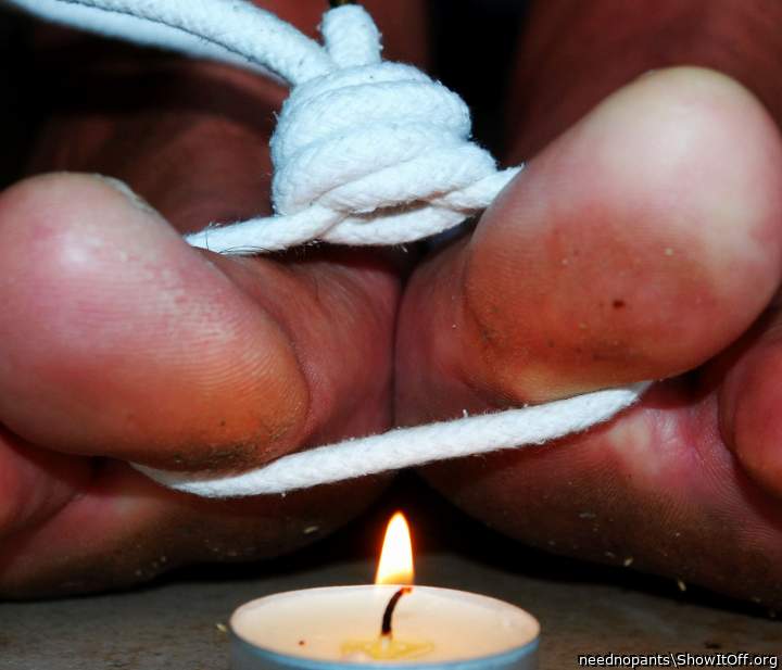 Warming up my toes after a walk in the snow