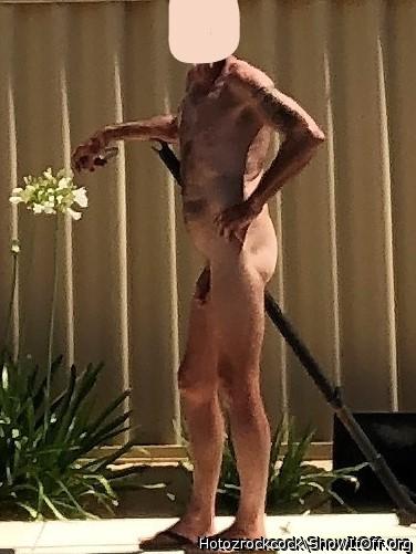 I love working in the nude.